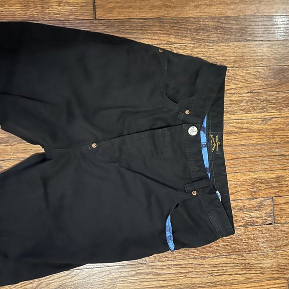 RARE vivienne westwood crossover orb high waisted unisex straight black jeans - Picture 1 of 5